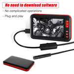 P20 Endoscope d'inspection HD1080P écran 4.3 pouces avec 8 LED, Longueur : 2m, Diamètre de l'objectif : 8mm, Câble rigide, Longueur : 2m, Câble rigide