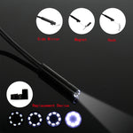 Endoscope d'inspection P20 écran 4,3 pouces HD1080P avec 8 LED, longueur : 10m, diamètre de l'objectif : 8mm, câble rigide, longueur : 10m, câble rigide