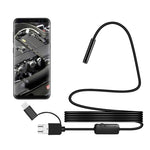 Endoscope d'inspection numérique étanche Y101 8mm à tête spirale 3 en 1, longueur : 2m Câble rigide, longueur : 2m Câble rigide