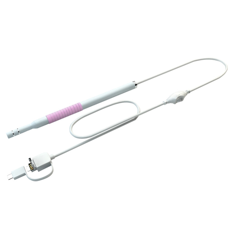 Outil de nettoyage d'oreille HD 1,3 million I98 avec endoscope boroscope à 6 LED, diamètre de l'objectif : 5,5 mm