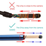 Outil de nettoyage d'oreille HD 1,3 million I98 avec endoscope boroscope à 6 LED, diamètre de l'objectif : 5,5 mm