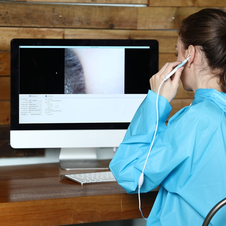 Outil de nettoyage d'oreille HD 1,3 million I98 avec endoscope boroscope à 6 LED, diamètre de l'objectif : 5,5 mm