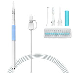 Outil de nettoyage d'oreille HD 1,3 million I98 avec endoscope boroscope à 6 LED, diamètre de l'objectif : 5,5 mm