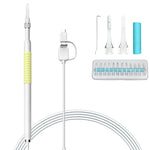 Outil de nettoyage d'oreille HD 1,3 million I98 avec endoscope boroscope à 6 LED, diamètre de l'objectif : 5,5 mm