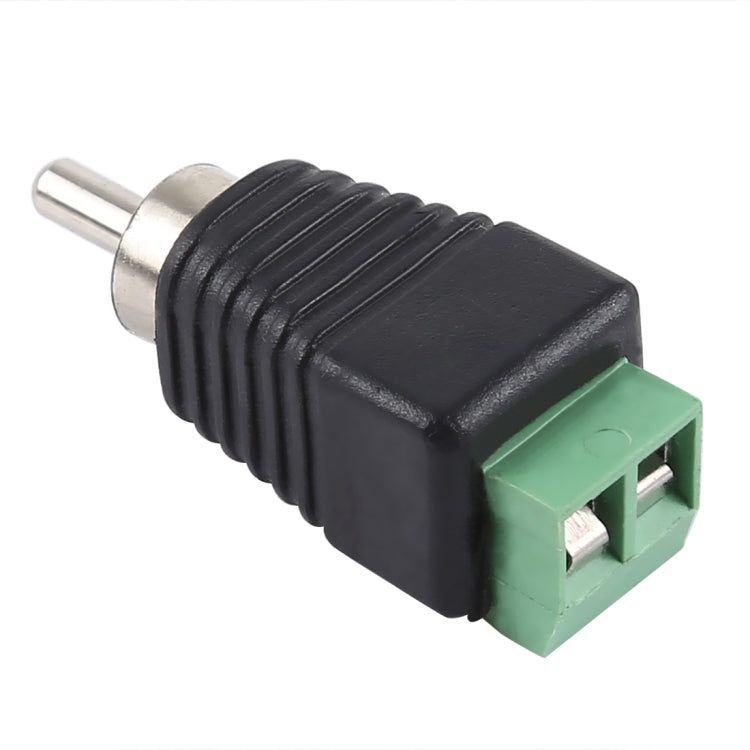 Adaptateur connecteur alimentation DC vers RCA mâle, DC vers RCA mâle