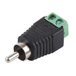Adaptateur connecteur alimentation DC vers RCA mâle, DC vers RCA mâle