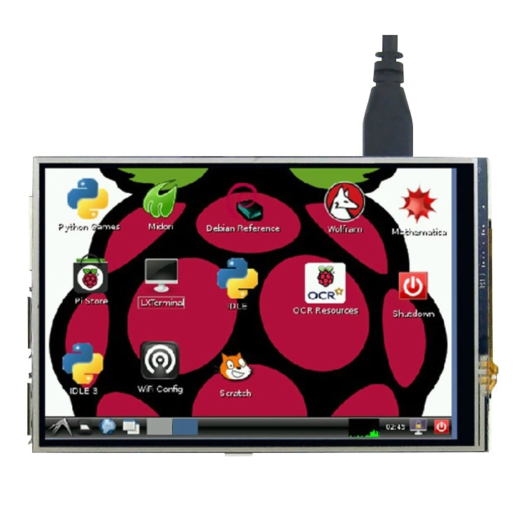 Écran tactile TFT LCD 3,5 pouces avec stylet pour Raspberry Pi