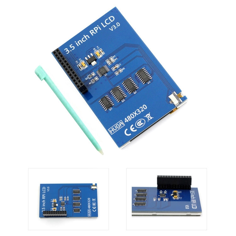 Écran tactile TFT LCD 3,5 pouces avec stylet pour Raspberry Pi