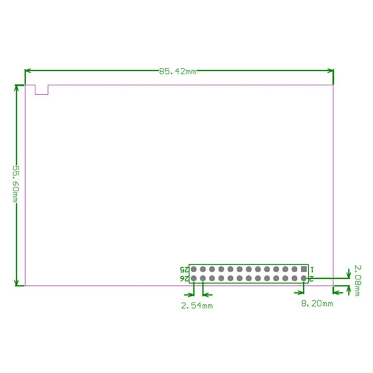 Écran tactile TFT LCD 3,5 pouces avec stylet pour Raspberry Pi