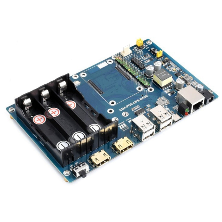 Carte de base PoE UPS Waveshare pour Raspberry Pi CM4, Ethernet Gigabit, double HDMI, quadruple USB2.0, carte de base PoE UPS