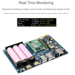 Carte de base PoE UPS Waveshare pour Raspberry Pi CM4, Ethernet Gigabit, double HDMI, quadruple USB2.0, carte de base PoE UPS