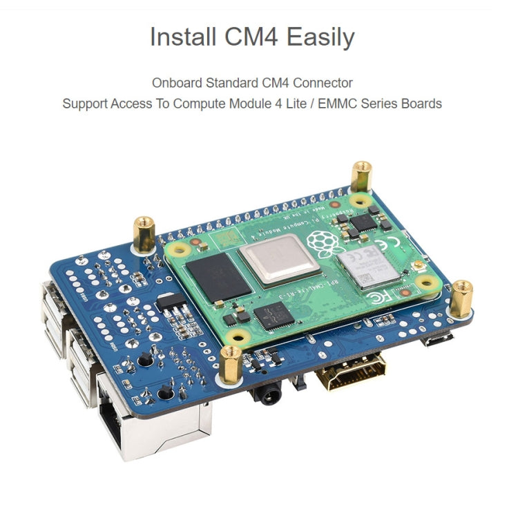 Adaptateur Raspberry Pi CM4 vers 3B pour Raspberry Pi 3 modèle B/B+, Pi CM4 vers 3B
