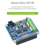 Waveshare HRB8825 HAT pour Moteur Pas à Pas pour Raspberry Pi, pilote deux moteurs pas à pas, jusqu'à 1/32 micropas