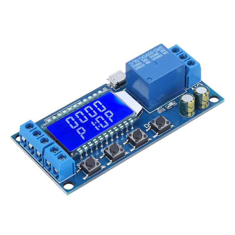 Module relais temporisateur à affichage LCD numérique micro USB 6-30V XY-LJ02, minuterie de contrôle avec retard