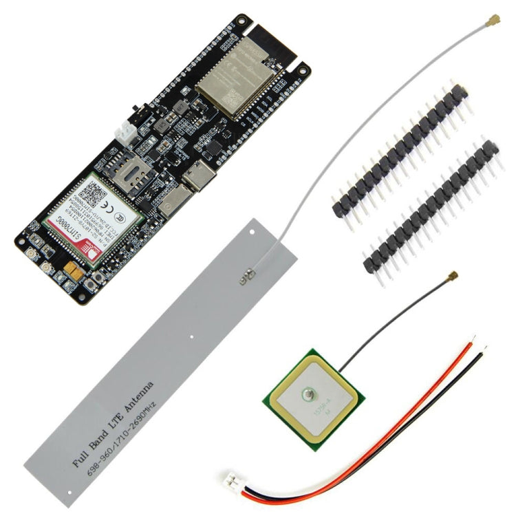 Module de développement de charge solaire avec support de batterie 18560 WiFi Bluetooth, T-SIM7000G