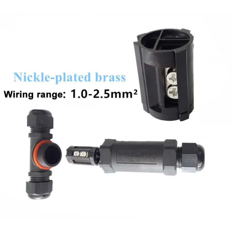 Connecteur câble étanche IP68 3 broches type T XY25, XY25(T3)