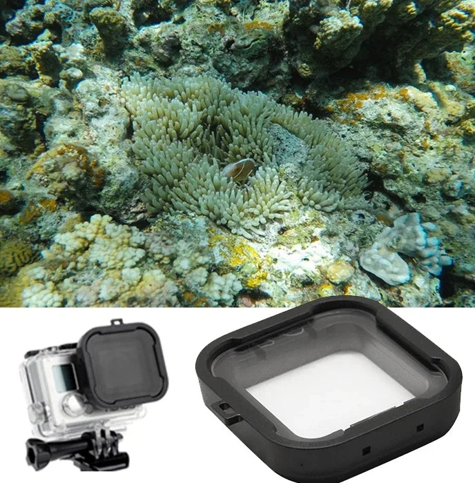 Filtre étoile 6 lignes pour boîtier de plongée Cube Snap-on pour GoPro HERO4/3+