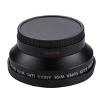 Objectif super grand angle 0,43X de 62 mm avec objectif macro, 62 mm