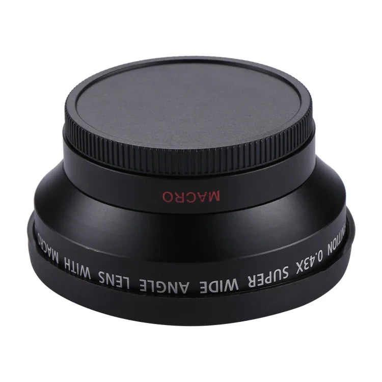 Objectif super grand angle 0,43X de 62 mm avec objectif macro, 62 mm