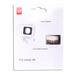 Protection d'écran LCD ultra-transparente + film protecteur d'objectif en verre pour appareil photo Xiaomi Xiaoyi II 4K
