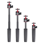 RUIGPRO Support trépied pliable multifonctionnel avec rotule pour selfies, compatible avec GoPro, Insta360, DJI et autres caméras d'action.