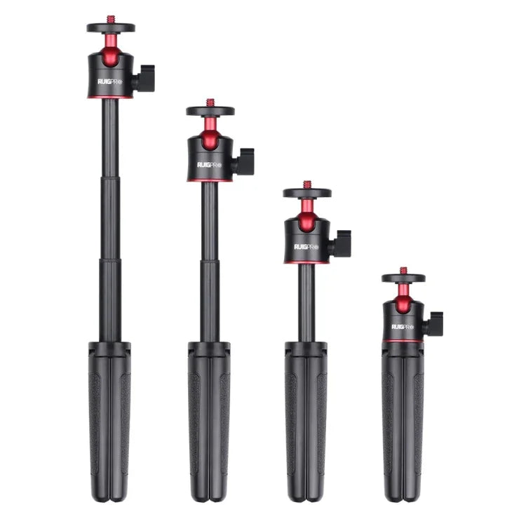 RUIGPRO Support trépied pliable multifonctionnel avec rotule pour selfies, compatible avec GoPro, Insta360, DJI et autres caméras d'action.
