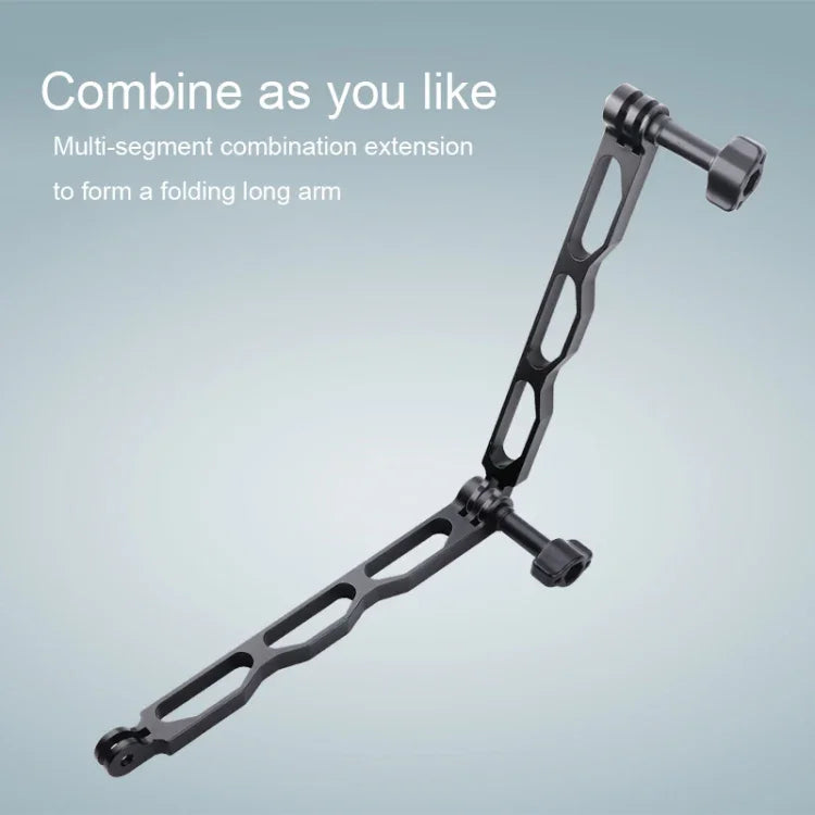 Rallonge de bras en aluminium pour GoPro, Insta360, DJI et autres caméras d'action