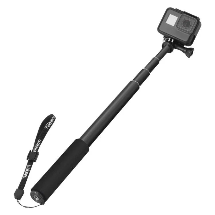 Perche à selfie universelle en alliage d'aluminium avec adaptateur, longueur : 25-75 cm