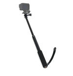 Perche à selfie universelle en alliage d'aluminium avec adaptateur, longueur : 25-75 cm