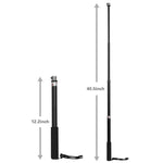 Perche à selfie universelle en alliage d'aluminium avec adaptateur, longueur : 25-75 cm