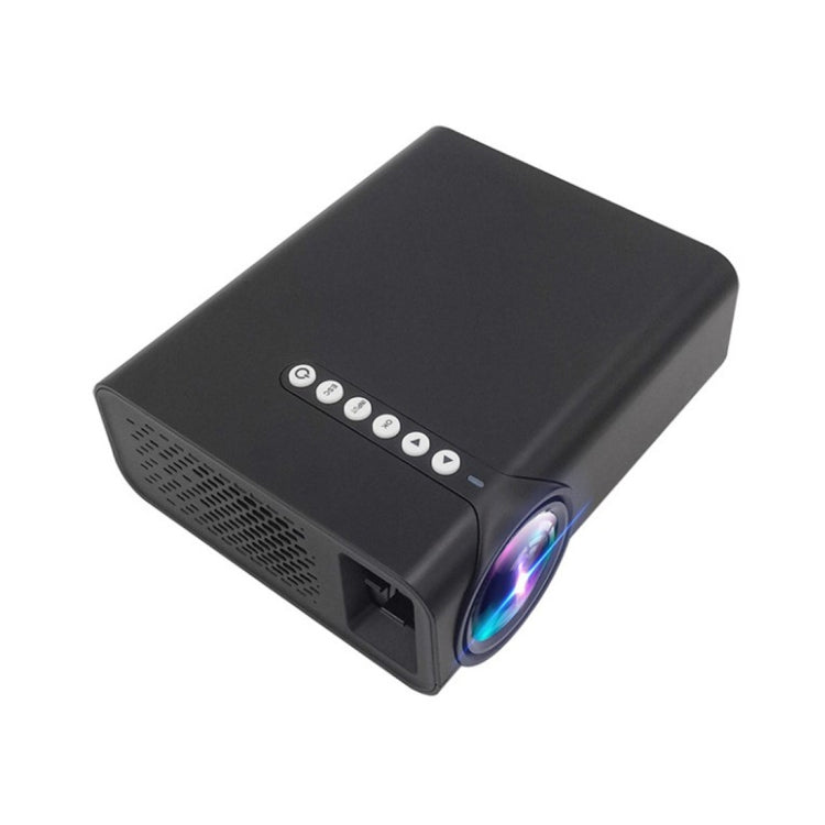 Projecteur LCD HD YG520 1800 Lumens, haut-parleur intégré, compatible avec les clés USB, les disques durs externes, les cartes SD, les connexions AV pour DVD et décodeurs, version standard.