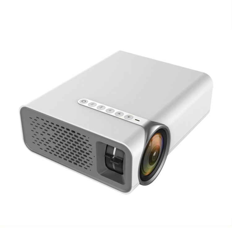 Projecteur LCD HD YG520 1800 Lumens, haut-parleur intégré, compatible avec les clés USB, les disques durs externes, les cartes SD, les connexions AV pour DVD et décodeurs, version standard.