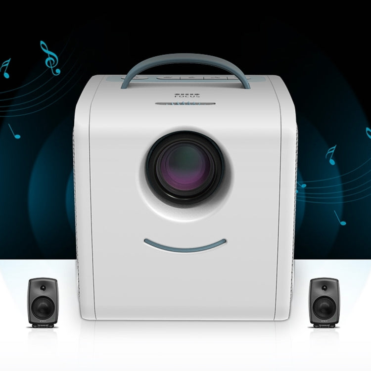 Vidéoprojecteur pour enfants W-S1 10 W 30 lumens HD 1080P Technologie LCD, compatible AV/USB/Mini carte SD/HDMI/Audio