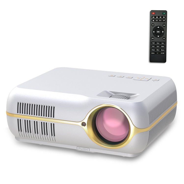 DH-A10 Projecteur intelligent HD LCD 5,8 pouces 4200 lumens 1280 x 800P avec télécommande, OS Android 6.0, compatible WiFi, Bluetooth, HDMIx2, USBx2, VGA, AV IN/RCA, RJ45, LAN