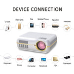 DH-A10 Projecteur intelligent HD LCD 5,8 pouces 4200 lumens 1280 x 800P avec télécommande, OS Android 6.0, compatible WiFi, Bluetooth, HDMIx2, USBx2, VGA, AV IN/RCA, RJ45, LAN
