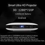 Wejoy DL-S9 220 Lumens 1280x720 720P Android 6.0 HD Bluetooth WiFi Projecteur Laser Intelligent 3D, Prise en Charge HDMI / USB x 2 / Carte TF