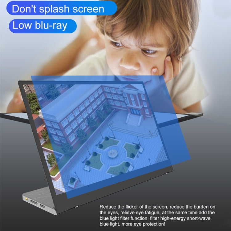 Écran portable ultra-fin HD 1080P à bords étroits M8 de 14 pouces