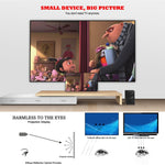 Projecteur LED Home Cinema LY-40 de 1800 lumens, 1280 x 800, avec télécommande, prise UE, LY-40 prise UE
