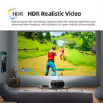 Projecteur LED HD numérique portable AUN U001 4K 18000 lumens pour home cinéma, prise US, prise UK, prise AU