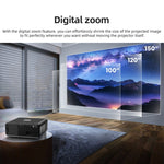 Projecteur LED HD numérique portable AUN U001 4K 18000 lumens pour home cinéma, prise US, prise UK, prise AU