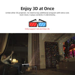 Projecteur LED HD numérique portable AUN U001 4K 18000 lumens pour home cinéma, prise US, prise UK, prise AU