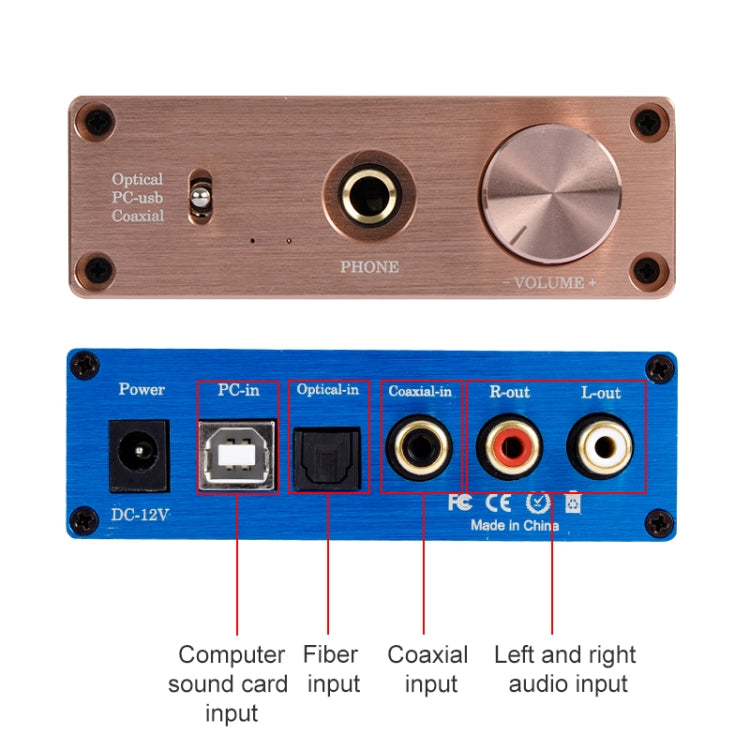 Décodeur DAC audio NK-P90 Amplificateur audio numérique fibre coaxiale