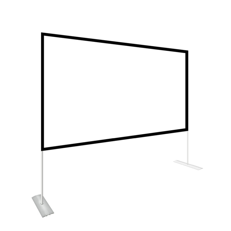 Écran de projection en polyester pliable avec support extérieur, taille : 100 pouces (16:9), taille : 100 pouces