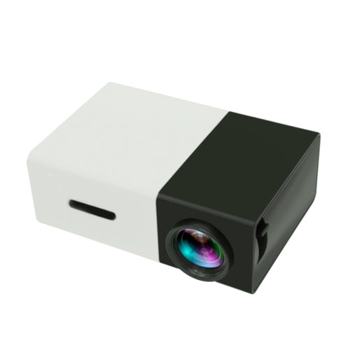 Mini projecteur LED home cinéma portable YG300 400LM avec télécommande, compatible HDMI, AV, SD, USB