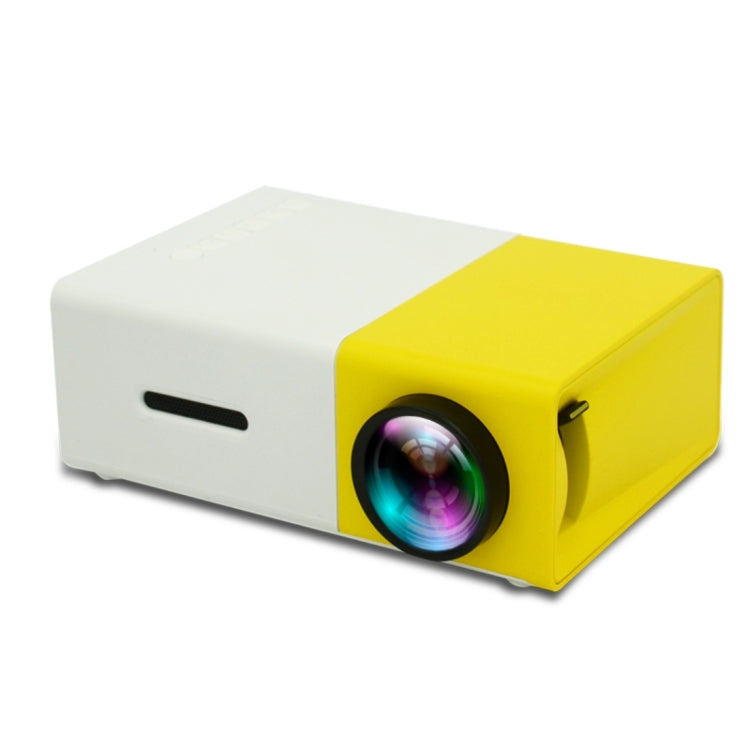 Mini projecteur LED home cinéma portable YG300 400LM avec télécommande, compatible HDMI, AV, SD, USB
