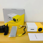 Mini projecteur LED home cinéma portable YG300 400LM avec télécommande, compatible HDMI, AV, SD, USB