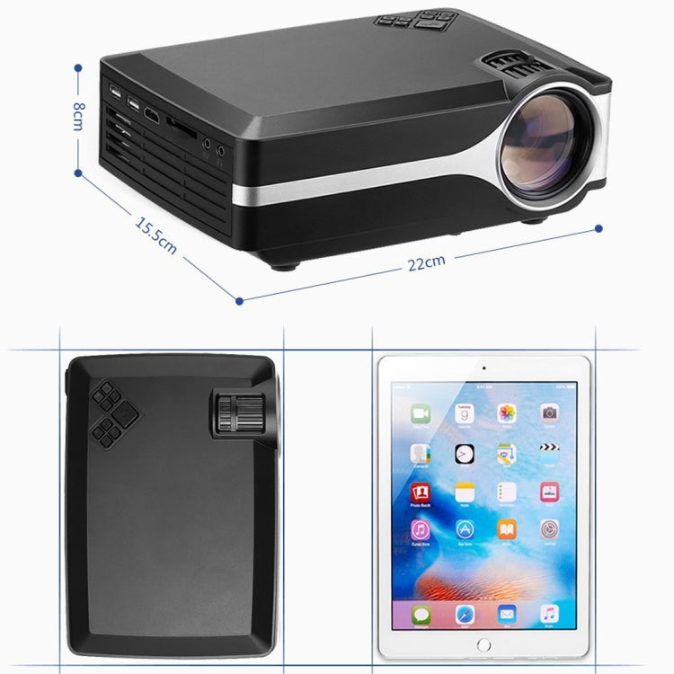 Wejoy L1 Projecteur 80 Lumens 4 pouces Technologie LCD HD 800*480 pixels, VGA, HDMI, L1