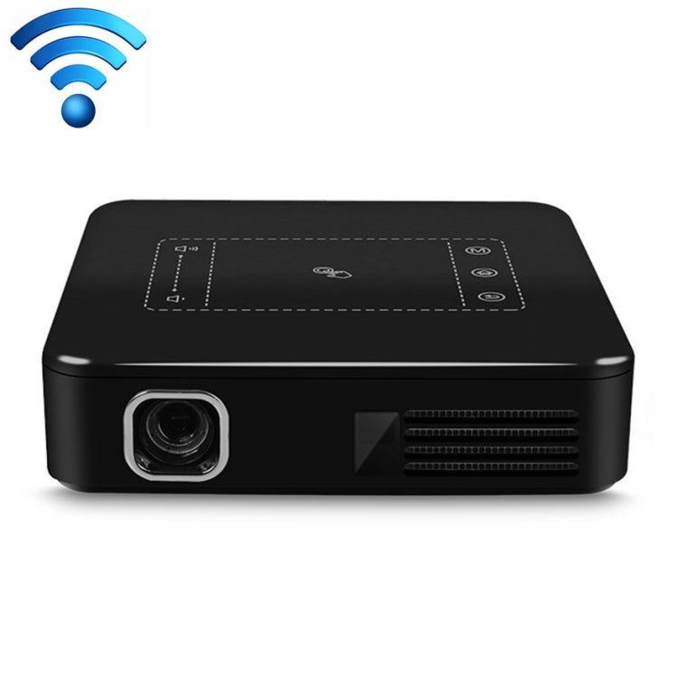 D13 2+16G 854 x 480 Android 7.1.2 Mini vidéoprojecteur de poche 4K DLP Smart LED portable avec WIFI pour cinéma maison, compatible USB/TF/HDMI