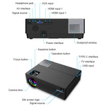 Cheerlux CL770 1920 x 1080P Full HD Smart Projector Android 9.0 1 Go+8 Go, CL770 (Noir), CL770 (Blanc)