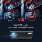 Cheerlux CL770 1920 x 1080P Full HD Smart Projector Android 9.0 1 Go+8 Go, CL770 (Noir), CL770 (Blanc)